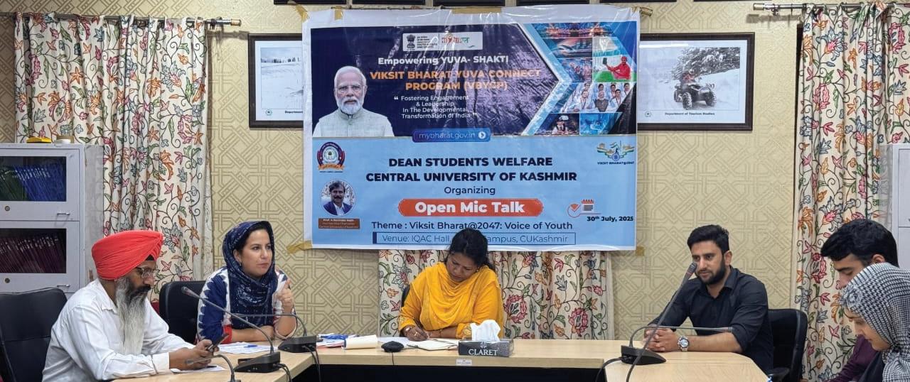 CUKashmir starts VBYCP activities with ‘Open Mic Talk’