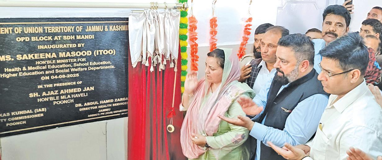 Sakeena Inaugurates OPD Block At SDH Mandi