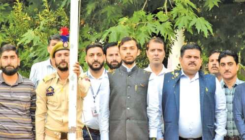 Director Information Hoists Tri-Color At DIPR Complex
