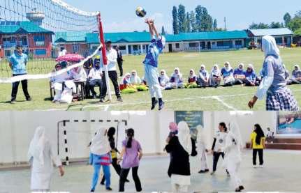 Baramulla Girls Shine At Zonal Volleyball & Handball Competitions