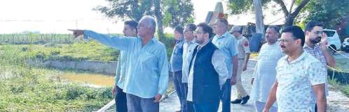 Minister Sharma Visits Flood-Hit Areas Of Khour