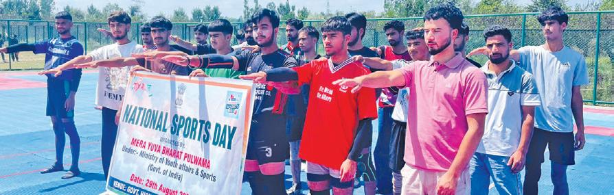 Youth Clubs Celebrate National Sports Day In Pulwama, Shopian