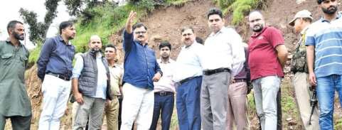 Rana Visits Landslide Affected Kalaban Village
