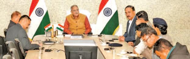 LG Ladakh Kavinder Gupta Chairs Review Meeting