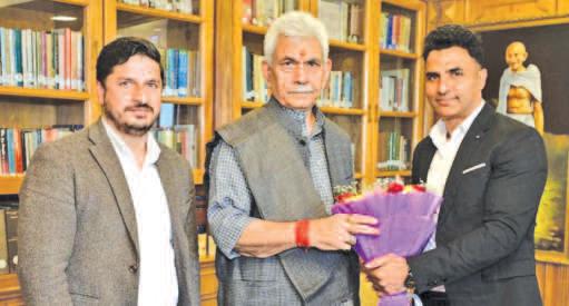 Director Exceptional Academy & Chanakya Jammu Calls on LG