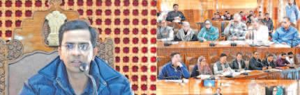 DC Shopian Reviews Progress of Rural Development Works