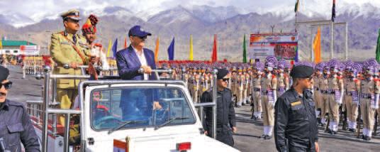 LG Gupta Addresses Ladakh Police’s First Passing Out Parade