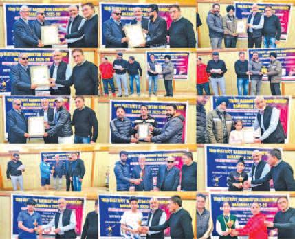 10th District Badminton Championship Baramulla 2025-26 Concludes
