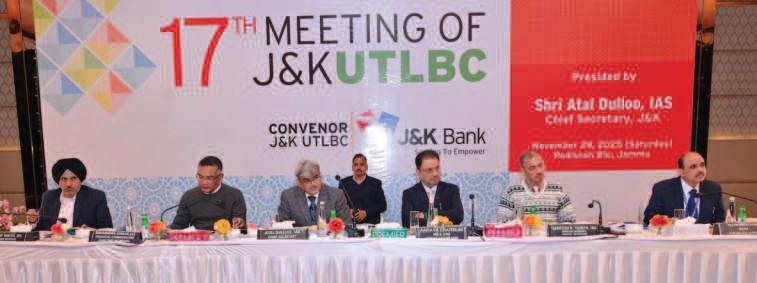 Chief Secretary Pushes Banks to Boost J&K Lending