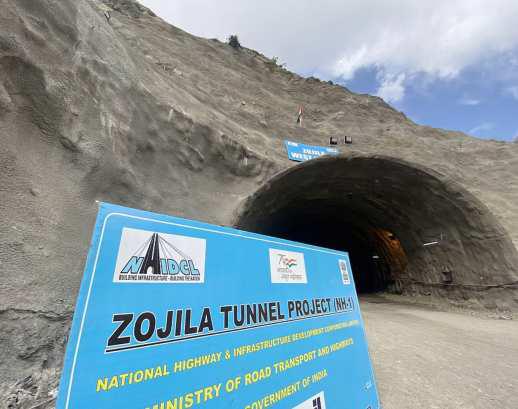Zojila Tunnel Nears Breakthrough, Completion Target Set for 2028