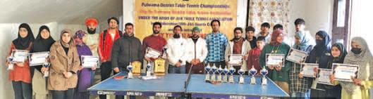 Pulwama District TT Championship 2025 Concludes