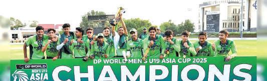 Pakistan Colts Get Hefty Cash Reward For Asia Cup Title Run