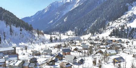 Snowfall Turns Aru Valley into Winter Wonderland