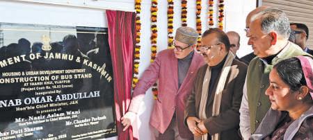 CM Omar Lays Foundation Stone of 10 MVA Receiving Station