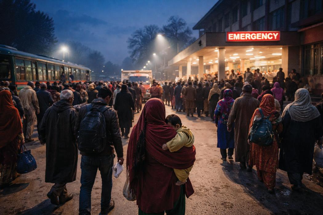 Before Sunrise, Kashmir Heads to the Hospital