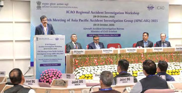AAIB hosted Asia Pacific Region Accident Investigation Group meeting along with workshop in Delhi