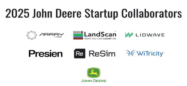 John Deere selects 6 companies for its 2025 Startup Collaborator program