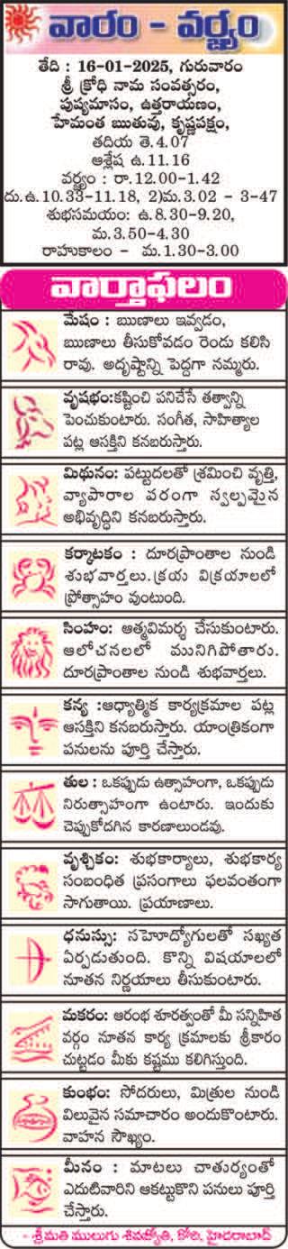వారం - వర్జ్యం