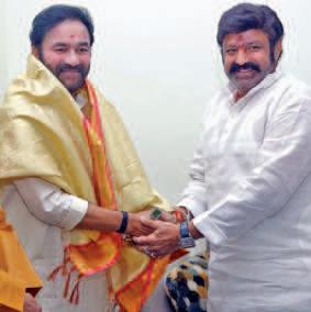 పద్మభూషణ్ అవార్డుకు ఎంపికైన బాలకృష్ణకు కేంద్రమంత్రి కిషన్రెడ్డి అభినందనలు