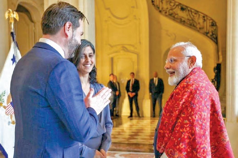 అమెరికా ఉపాధ్యక్షుడు జెడి వాన్స్ భారత్ పర్యటన ఖరారు