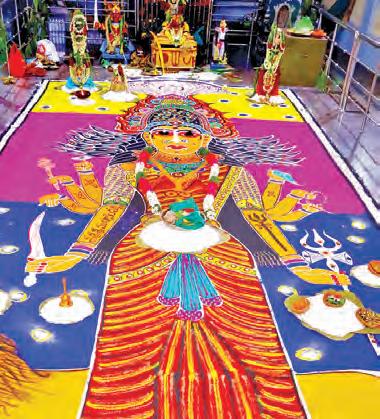 ఆకట్టుకున్న ముత్యాలమ్మ ముగ్గు: గ్రామోత్సవం