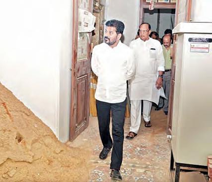 మండలి భవన మరమ్మతు పనులను పరిశీలించిన సిఎం రేవంత్
