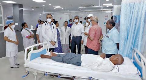 కేంద్రీయ అసుపత్రిని తనిఖీ చేసిన దక్షిణ మధ్య రైల్వే జిఎం సంజయ్ కుమార్ శ్రీవాస్తవ