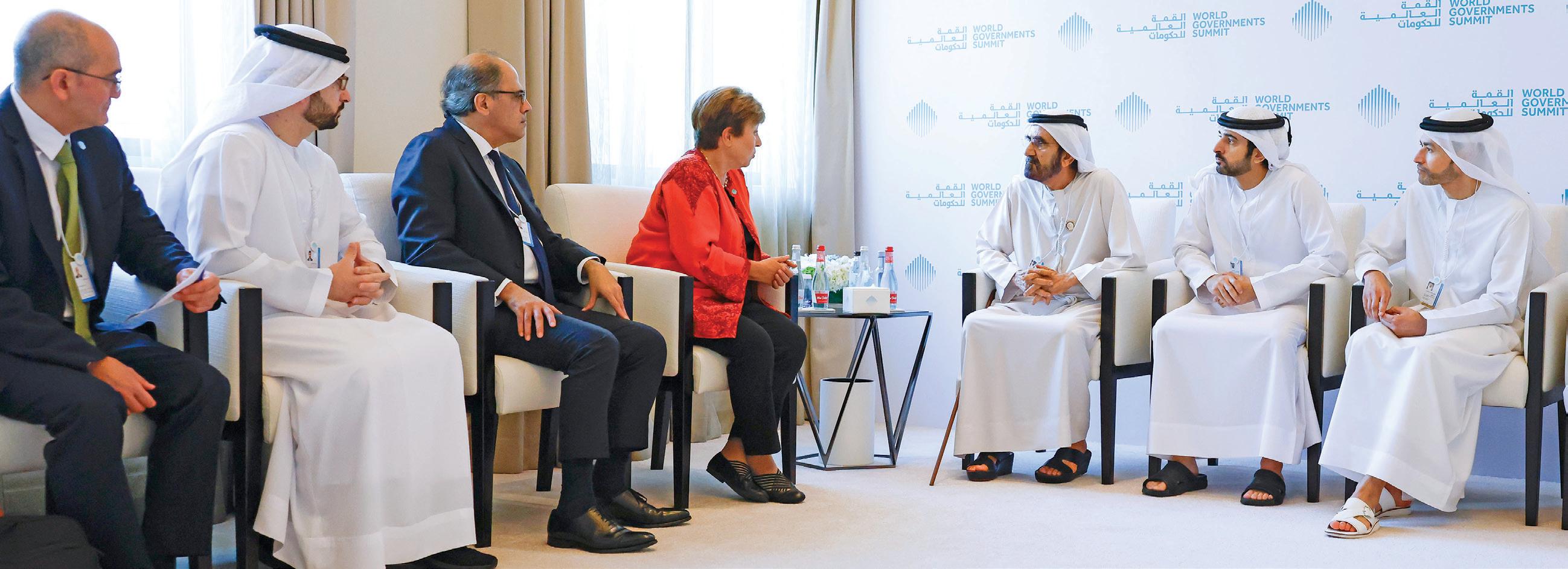 المكتب الإعلامي لحكومة دبيالأخبارمحمد بن راشد يبحث مع مديرة صندوق النقد الدولي التطورات الاقتصادية العالمية وتعزيز التعاون بين الإمارات والصندوق