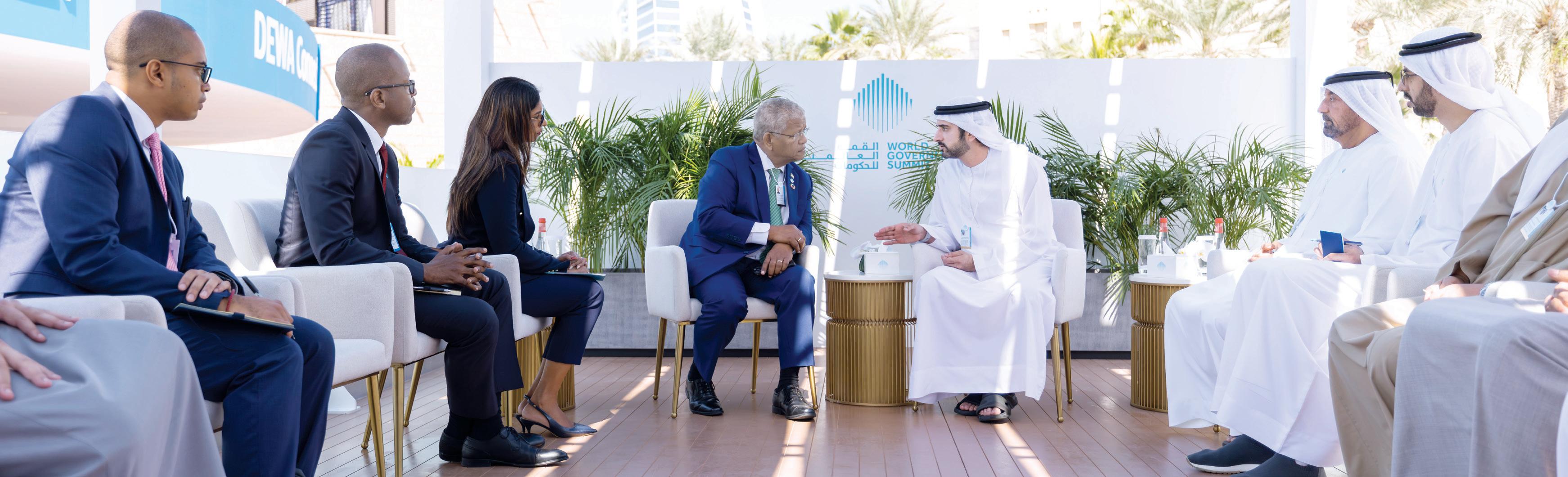 حمدان بن محمد: القمة العالمية للحكومات تمثل الإمارات التي تجمع العالم