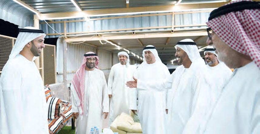 ولي عهد رأس الخيمة يزور خميس الوالي النقبي