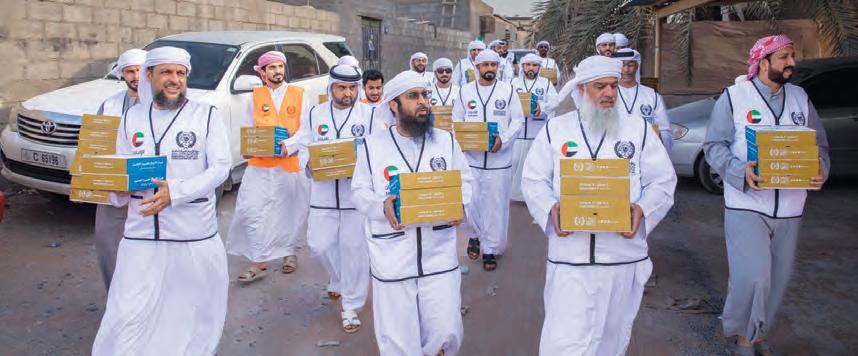 "الأعمال الخيرية العالمية" توزع 7500 وجبة إفطار يومياً داخل الدولة
