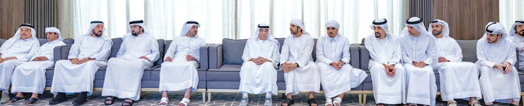 حمدان بن محمد يقدم واجب العزاء في وفاة زوجة الدكتور علي رضا الهاشمي