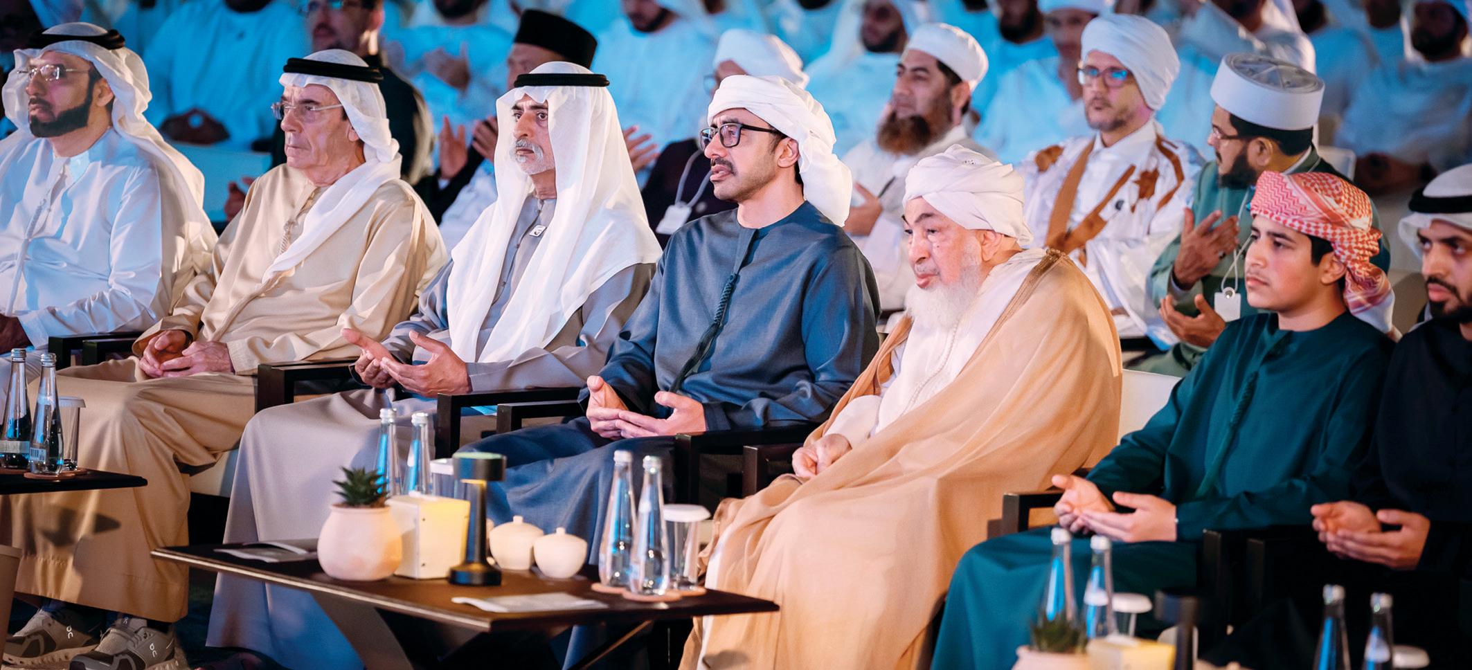 عبدالله بن زايد ونهيان بن مبارك يشهدان فعالية «يوم زايد للعمل الإنساني»