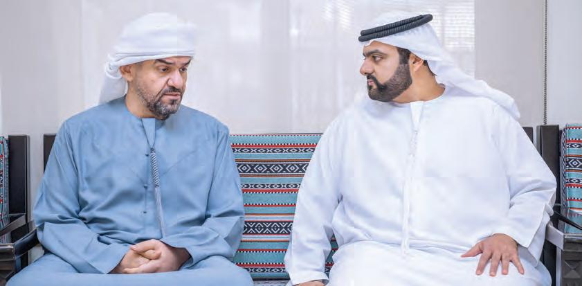 ولي عهد الفجيرة يعزّي في وفاة حسن الجسمي