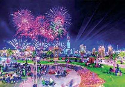 أجواء عائلية وألعاب نارية بمهرجان الشيخ زايد احتفالاً بالعيد