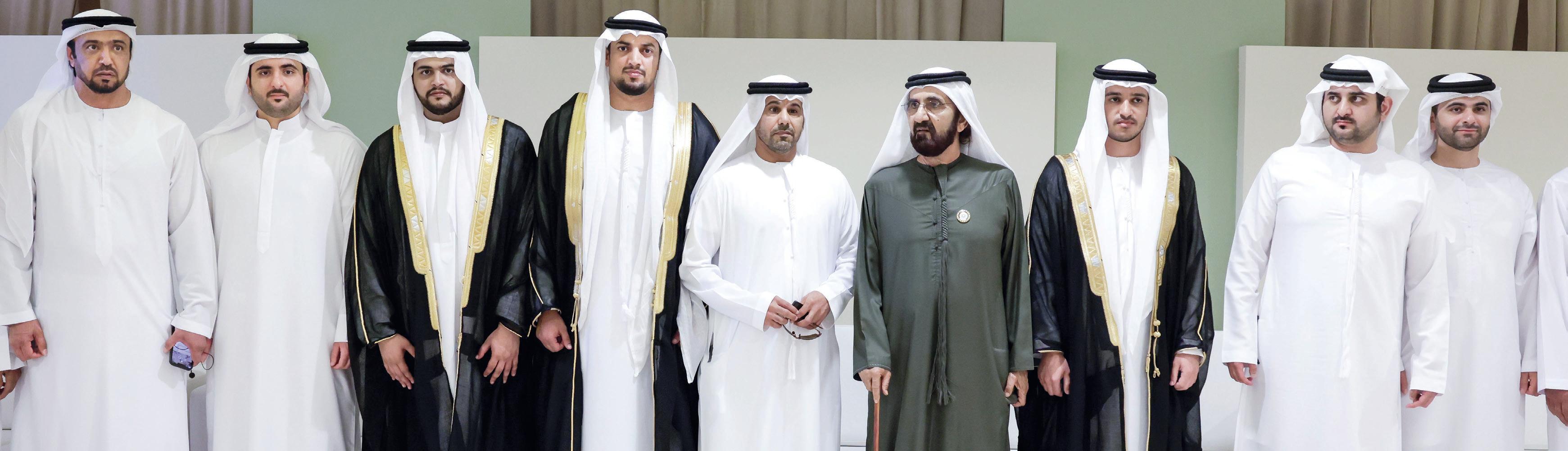 محمد بن راشد يحضر أفراح بن غدير وملهوف والمقعودي