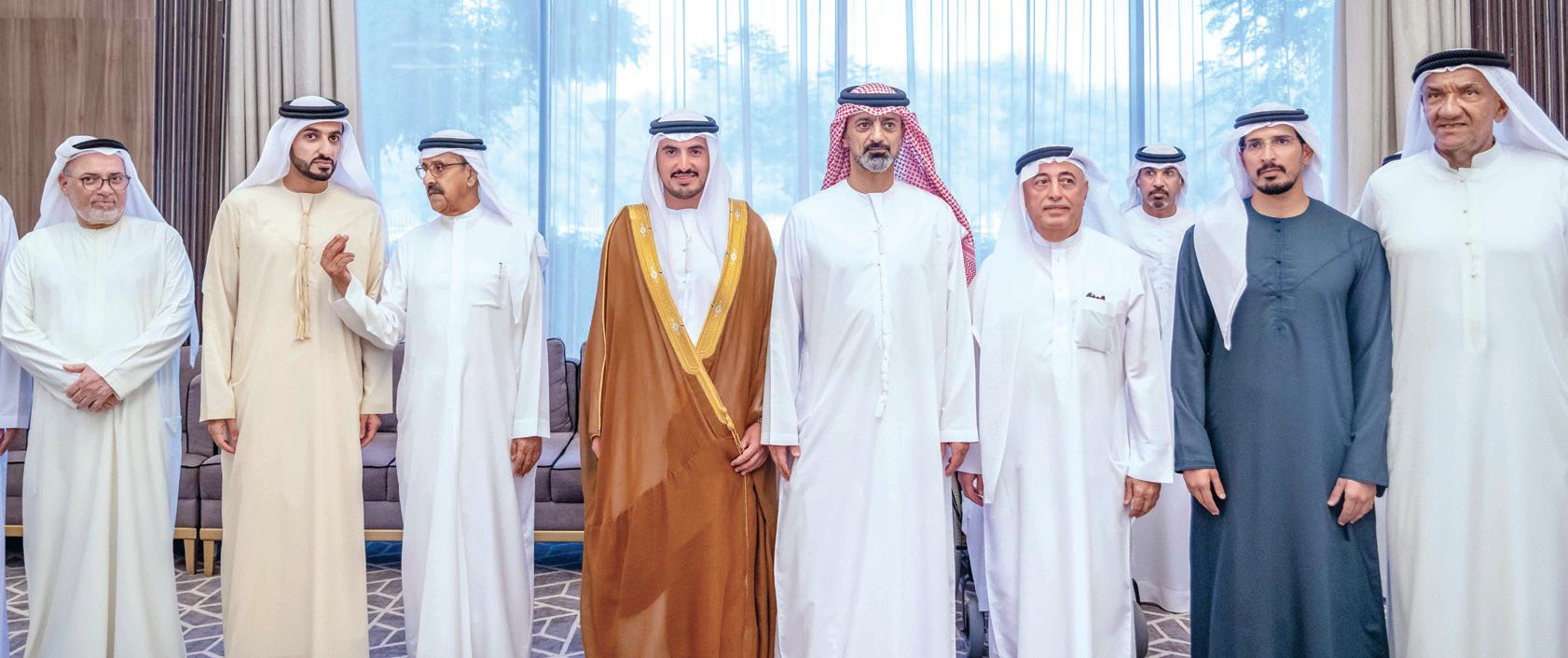 عمار بن حميد يحضر أفراح الفلاسي والحبروش