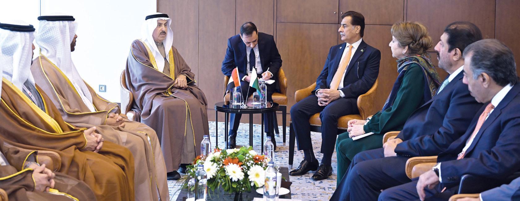 صقر غباش يبحث التعاون البرلماني مع ماليزيا وباكستان