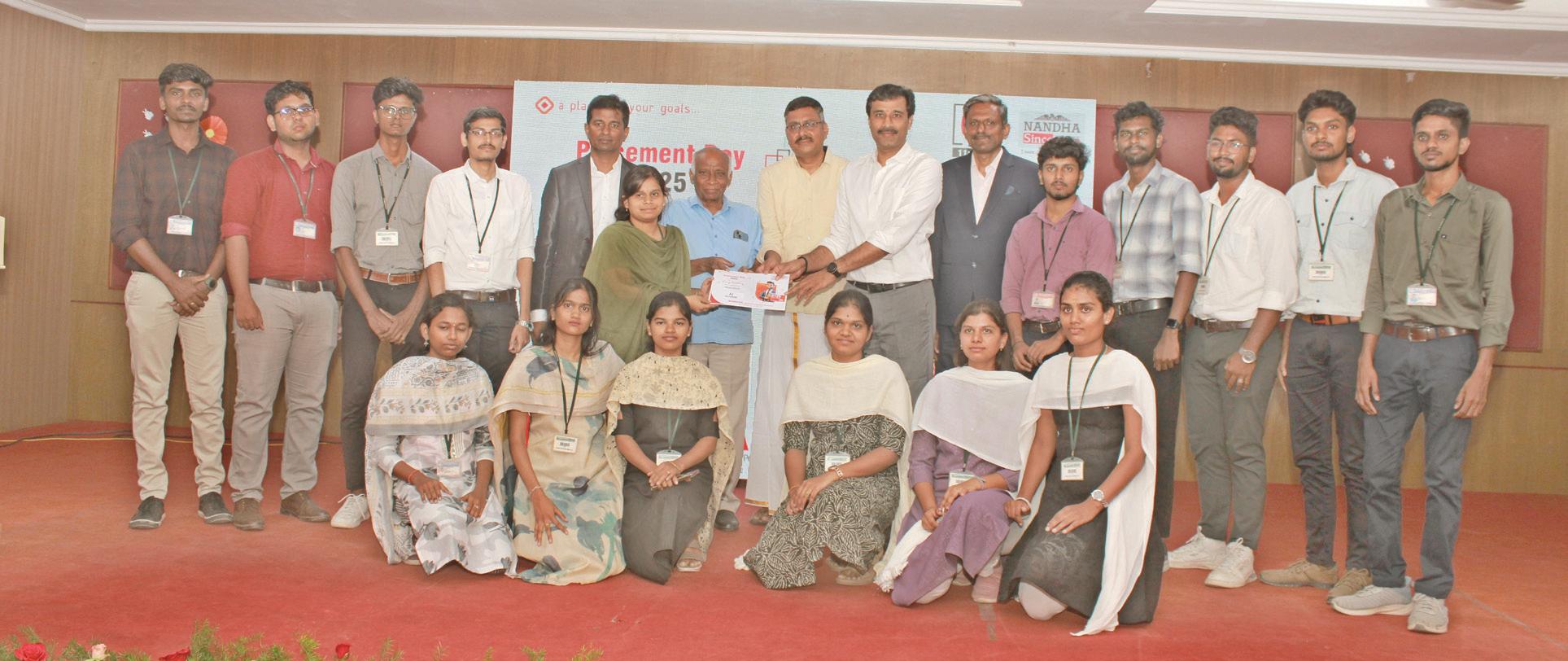 நந்தா பொறியியல் மற்றும் தொழில் நுட்ப கல்லூரிகளில் “வேலைவாய்ப்பு தினம்