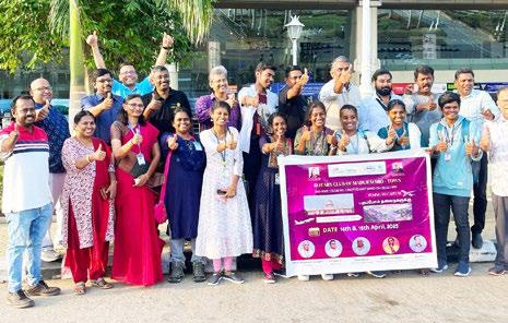 மதுரை பண்பாடு மற்றும் வரலாறு என்ற தலைப்பில் மதுரையின் 3 அரசு கல்லூரி மாணவர்களை தேர்வு செய்து 6 மாணவர்களை டெல்லி அழைத்து செல்லும் ரோட்டரி மிட் டவுண் நிர்வாகிகள்