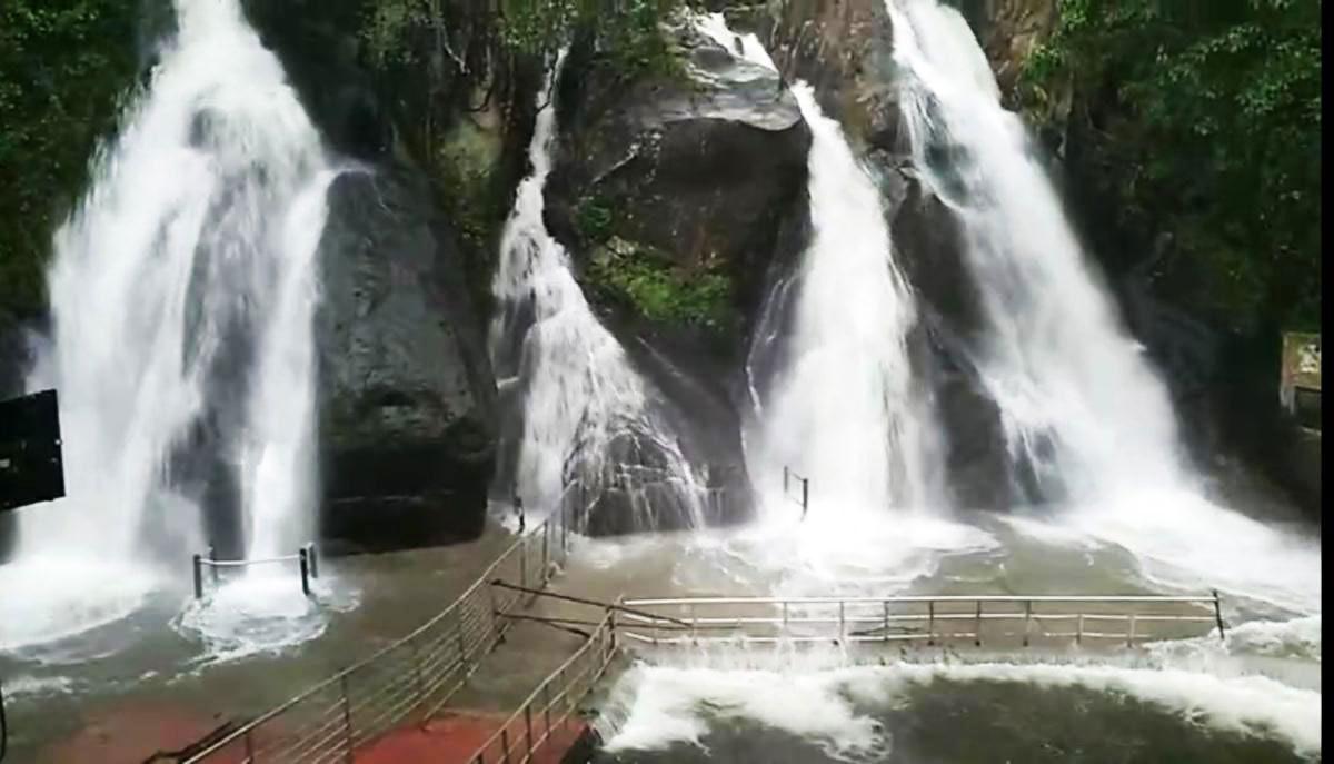 குற்றாலம் அருவிகளில் குளிக்க 6வது நாளாக தடை: சுற்றுலா பயணிகள் ஏமாற்றம்