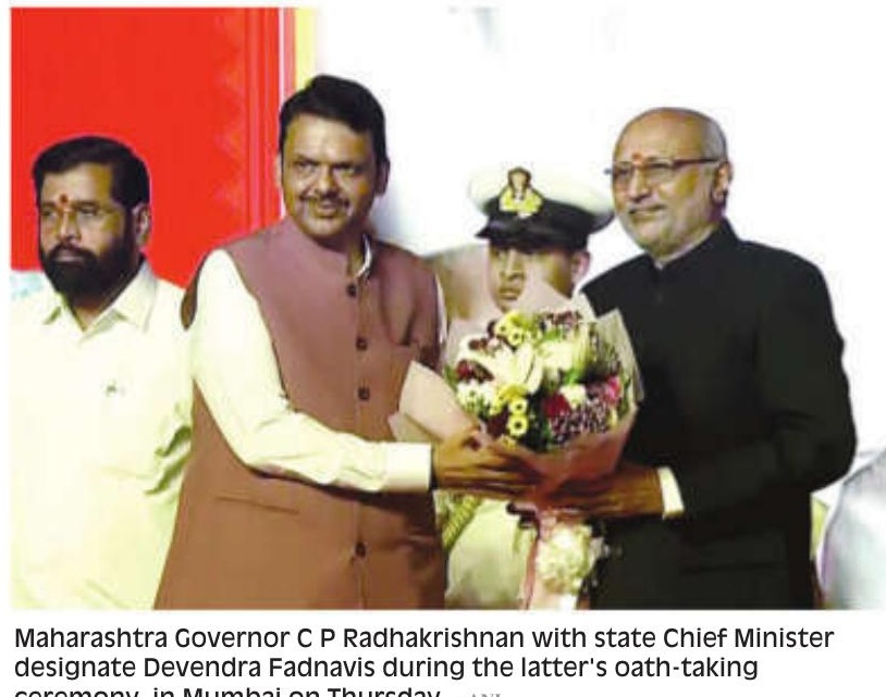 Fadnavis takes oath as 21st Maharashtra CM