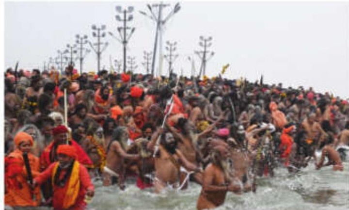 Over 35 Million Devotees Take Holy Dip in Sangam on Makar Sankranti