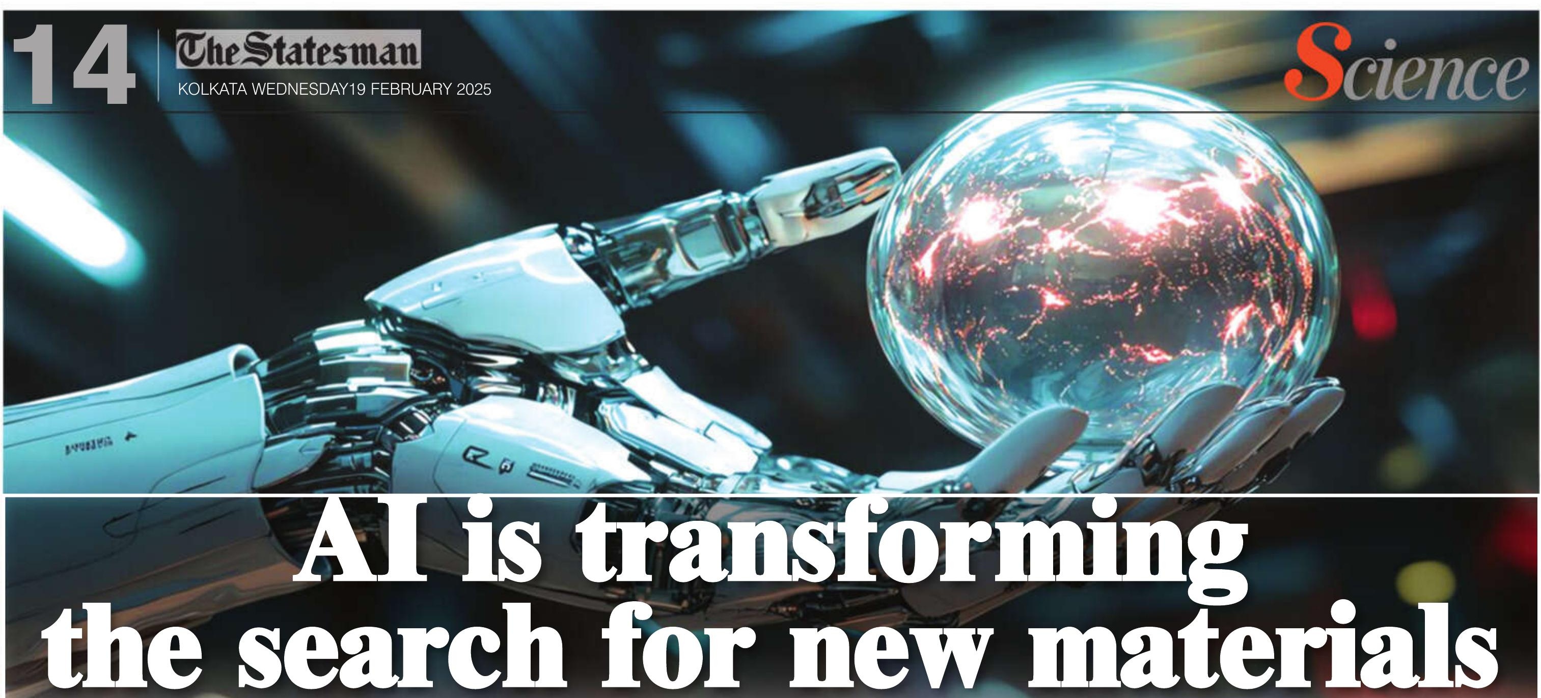 AI IS transform rming the search for new materials