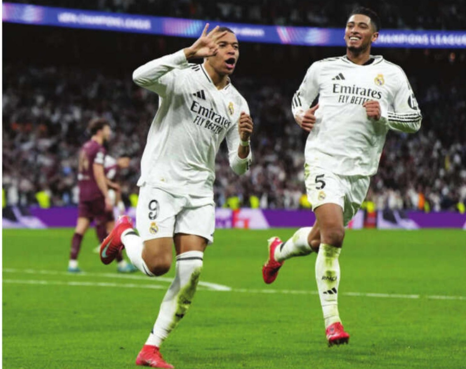 Champions League: Mbappe's hat-trick powers holders Real Madrid into last-16