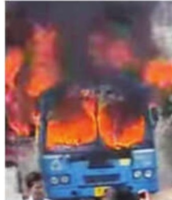 State bus catches fire in Jalpaiguri, four injured