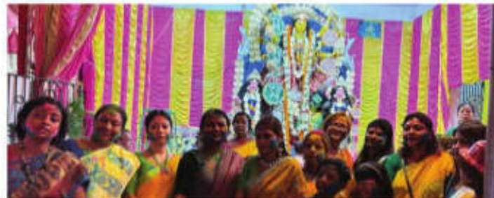 Two-century-old traditional Durga Puja during Dol Utsav at Serampore