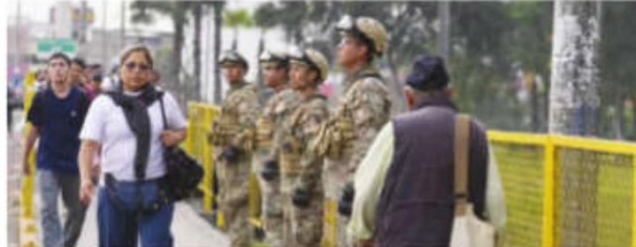 Troops on the streets of Lima as Peru's government calls state of emergency to tackle crime wave