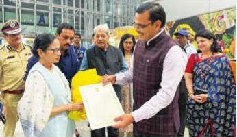 Mamata Banerjee arrives in London amid biting cold and rainy weather for six-day visit