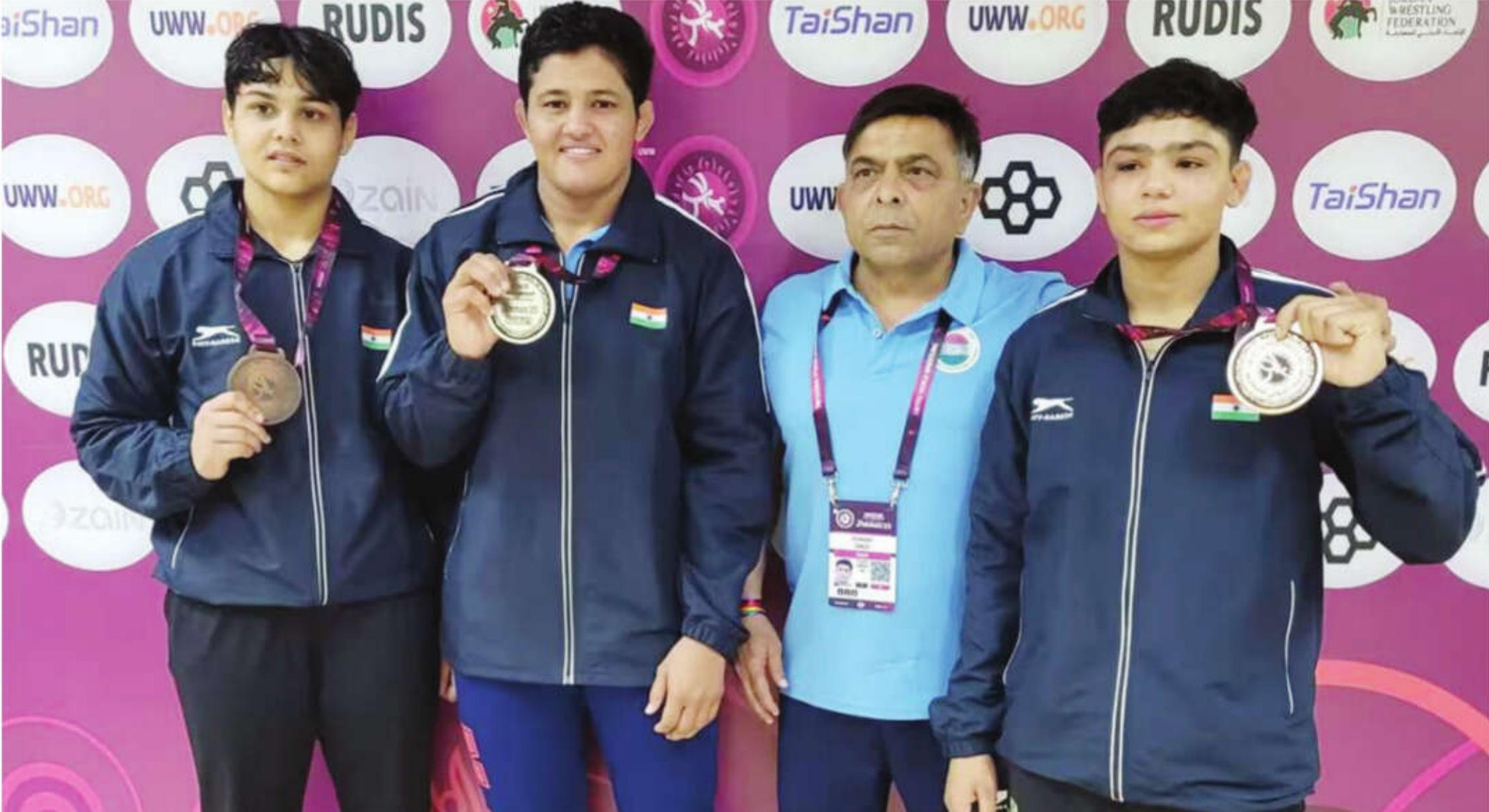Indian Grapplers Wrap Up Asian Wrestling Championship in Style
